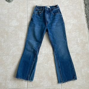 Abercrombie and fitch kick flare high rise jeans